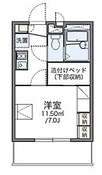 レオパレスシャンテ 1Kの間取図画像