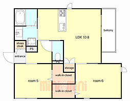 間取図画像 2LDK