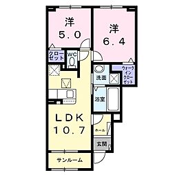 間取図画像 2LDK