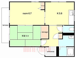 中郷第一ハイツ 1階/101