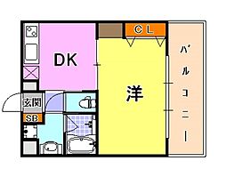 間取図画像 1DK