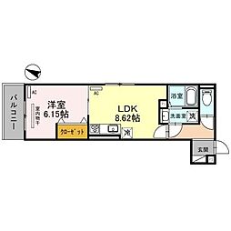 間取図画像 1LDK