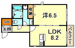 間取図画像 1LDK