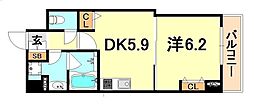 間取図画像 1DK