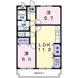 間取図画像 2LDK