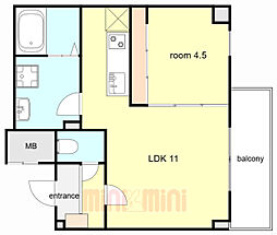 アリビラ六甲 2階/202
