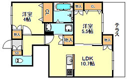 ルポン　ド　ペルル 1階/102