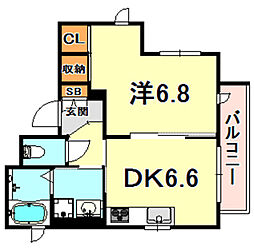 間取図画像 1DK