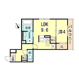 間取図画像 1LDK