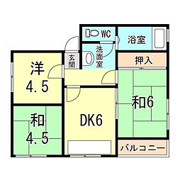 間取図画像 3DK
