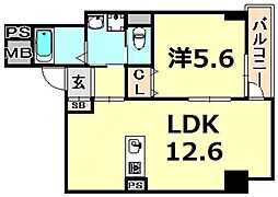 間取図画像 1LDK