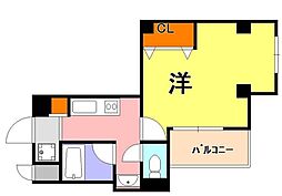 MASANI三宮 1Kの間取図画像