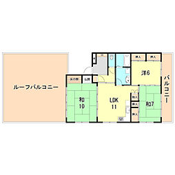 ベルメゾン井上 3LDKの間取図画像