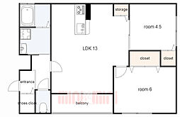 ワコーレヴィータ中山手通　North 2階