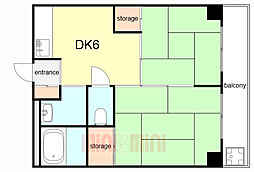第二南マンション 2階/203