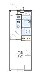 レオパレス高東 1Kの間取図画像