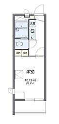 レオパレスASHIHARA 1Kの間取図画像