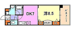 KAISEI新神戸 1DKの間取図画像