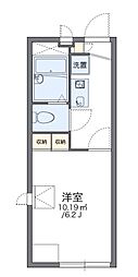 レオパレスウエストサイド 1Kの間取図画像