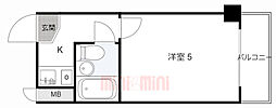 ネオアージュ神戸元町 1Kの間取図画像