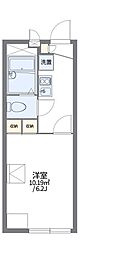 レオパレス本町公園 1Kの間取図画像