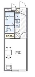 レオパレス大谷 1Kの間取図画像