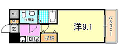グレンパーク兵庫駅前 1Kの間取図画像