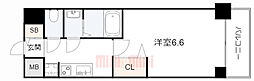 プレサンスハーバーランドアンド・シー 1Kの間取図画像