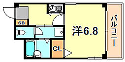 賢泰ビル 1Kの間取図画像