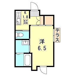 シャーメゾン桜須磨寺 1Kの間取図画像