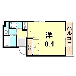 NTB-3 ワンルームの間取図画像