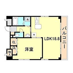 NTB-3 1LDKの間取図画像
