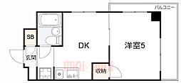 マンションツインアベニュー 1DKの間取図画像