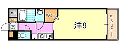 グレンパーク兵庫駅前 1Kの間取図画像