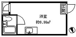 TOPルーム新宿 ワンルームの間取図画像