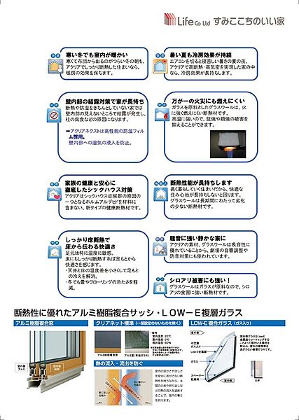 高性能断熱材を採用し断熱等級５
