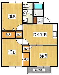 ソシアレジデンスＢ 2階