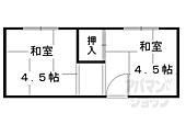 京都市左京区松ケ崎東町 2階建 築45年のイメージ
