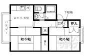 京都市北区紫竹上緑町 2階建 築36年のイメージ