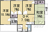 京都市北区大北山原谷乾町 1階建 築38年のイメージ