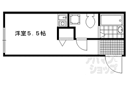 ニットハウスアラン 1階ワンルームの間取り