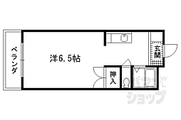 JR東海道・山陽本線 京都駅 徒歩15分の賃貸マンション 3階1Kの間取り