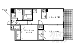 プレサンス京大前 1階1SLDKの間取り