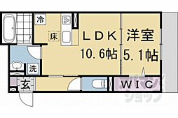 ＧＲＡＭＭ岩倉 1階1LDKの間取り
