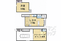 Ｓｃｈｉｌｆ百万遍ＢＡＳＥ 1階1SLDKの間取り