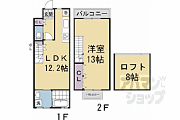 修学院川尻町315貸家 1SDKの間取り