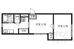 京都地下鉄東西線 東山駅 徒歩5分の賃貸マンション 4階2Kの間取り