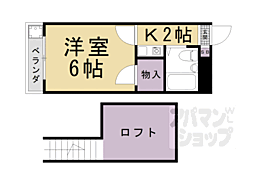 AXIS1M&I 1Kの間取図画像