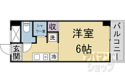 ハイムブルーメ 1階1Kの間取り