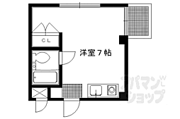 ネオハイム出町 ワンルームの間取図画像